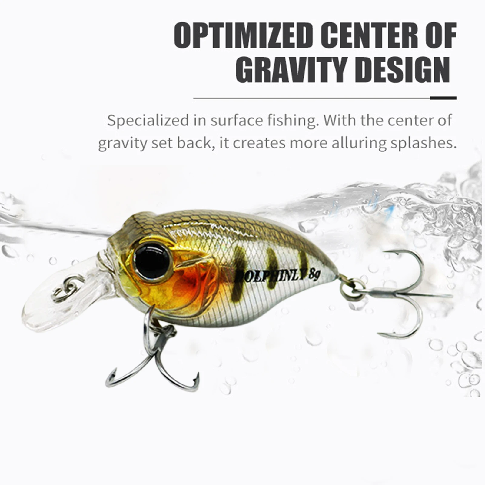 Señuelos de pesca de pececillo de 4,3 cm, ojos artificiales simulados en 3D, cebo falso, anzuelo de púas afiladas para Bream, accesorios de pesca de lubina - imagen 5