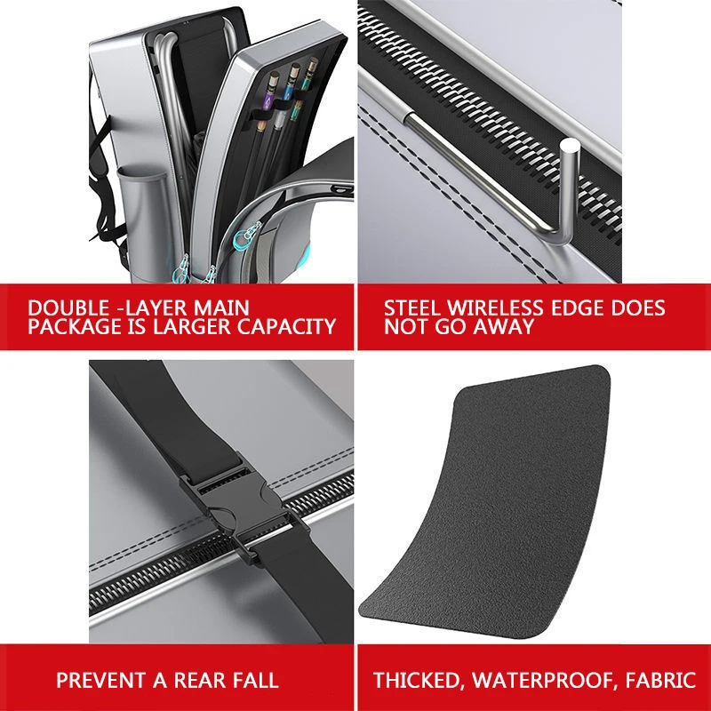 Lona impermeable engrosada de PVC, bolsa de caña de pescar con mosca, mochila de pesca seca, 30l - imagen 3