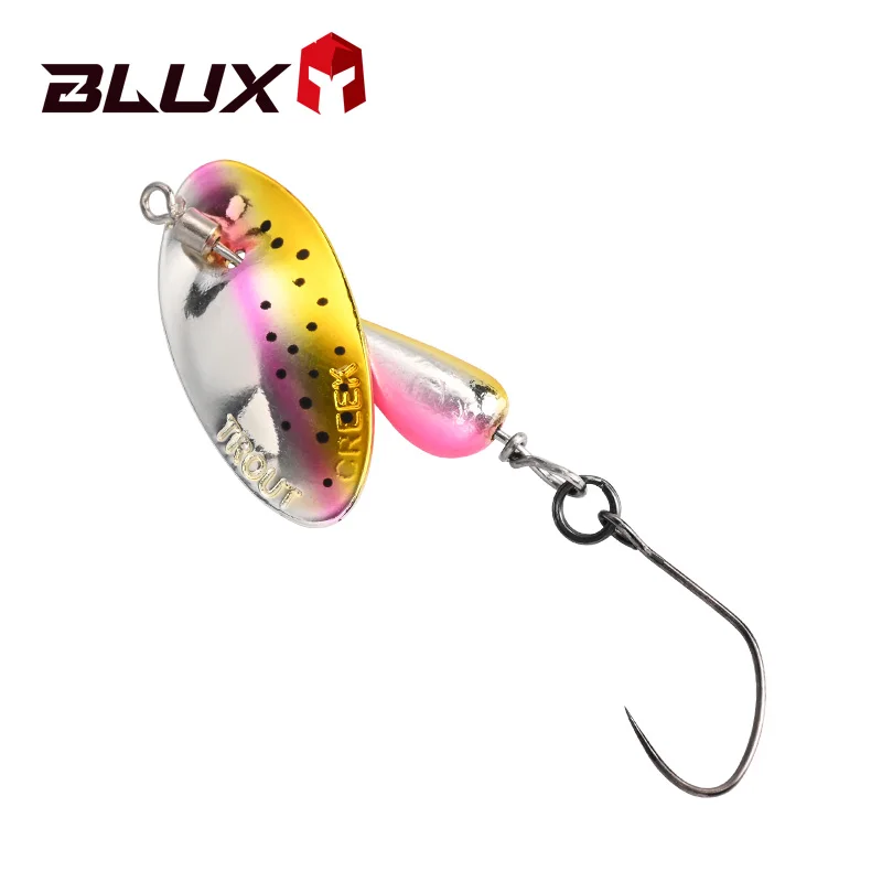 BLUX AR-S Señuelo Giratorio Trucha – Hoja Cobre Anzuelo Único - imagen 2
