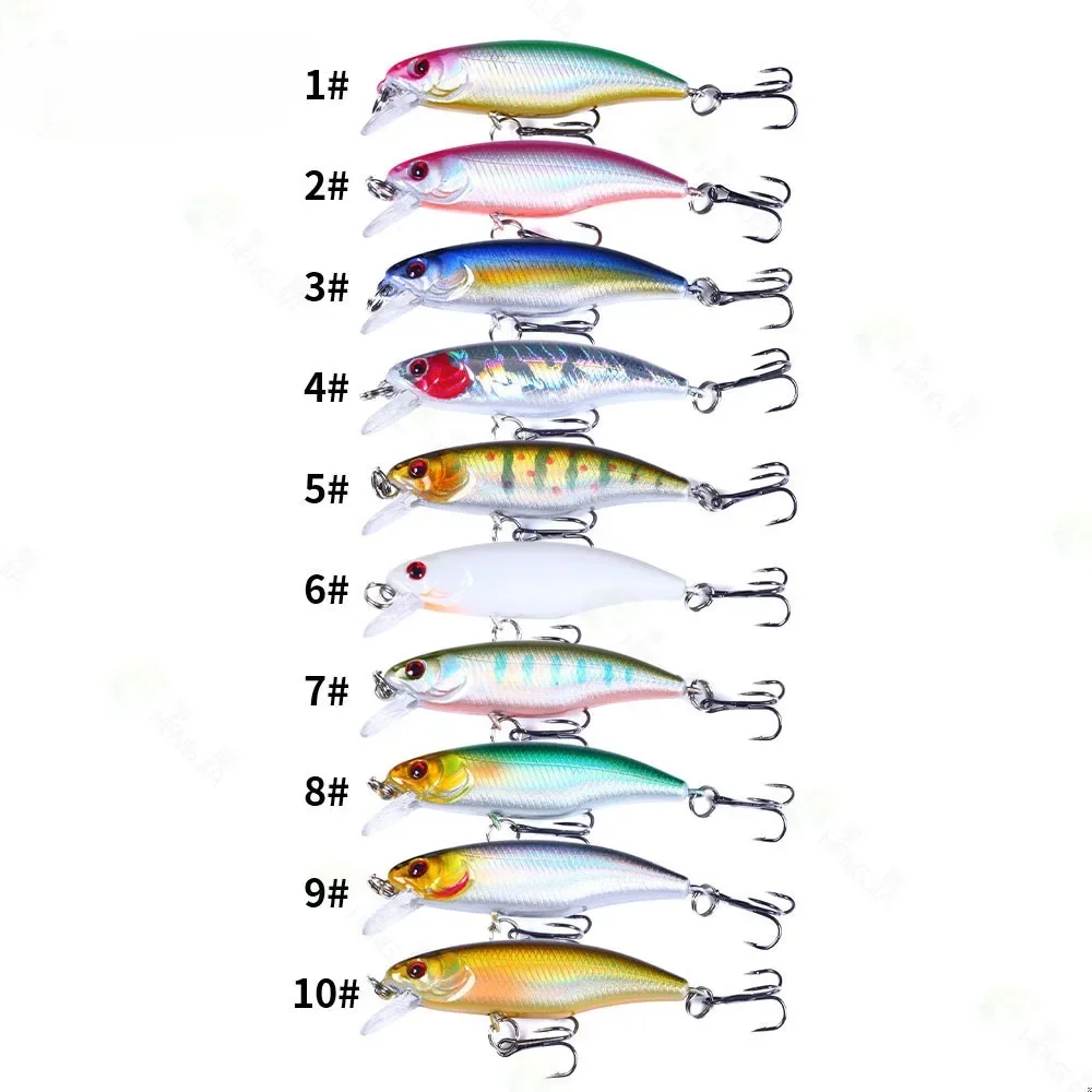 VWVIVIDWORLD VH10-color sumergible Minnow 6CM4.3G cebo falso biónico 16 colores cebo de pesca de largo alcance cebo de señuelo al por mayor - imagen 5