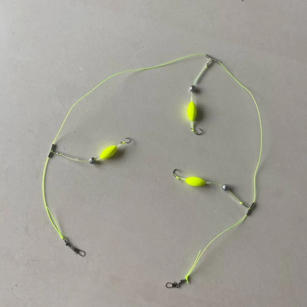 Tres anzuelos de pesca para el cabello, gancho de suspensión, volteo automático, anzuelo de pesca de carpa, antideslizante, listo para usar en la parte inferior, aparejos de pesca de carpa - imagen 5