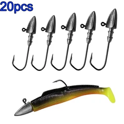 Jig Head THKFISH – Anzuelos Vástago Largo Acero al Carbono para Vinilos