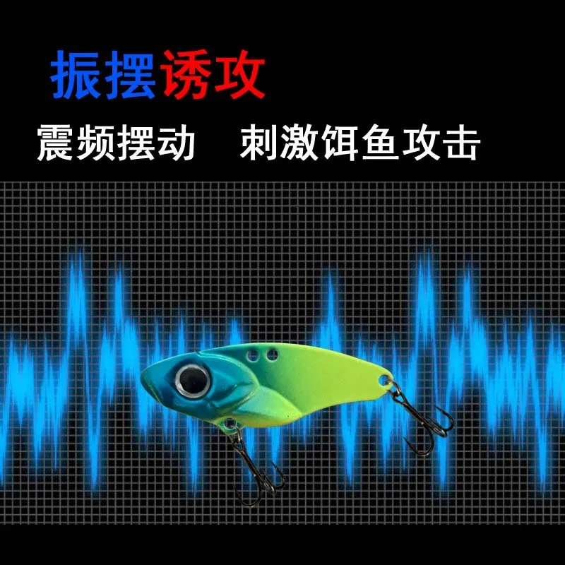 Luya cebo de dientes de dragón, sonajero de cola VIB, película desnuda, Micro objeto de largo alcance, cebo falso, equipo de pesca, perca de boca volteada, cola roja - imagen 3