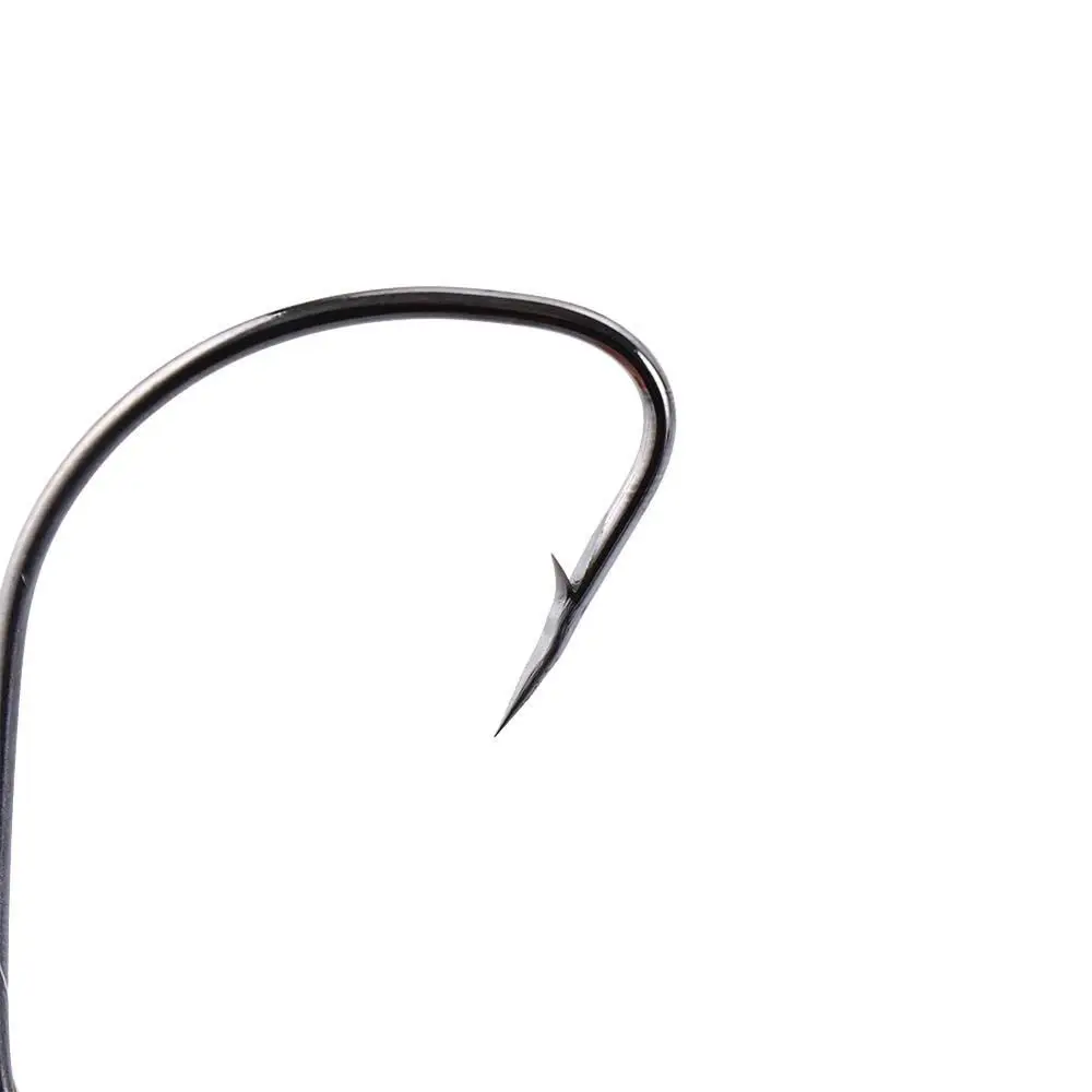 Anzuelo compensado de acero, señuelo suave, anzuelos con manivela, anzuelo de púas, anzuelo de pesca con manivela ancha, anzuelo de púas, anzuelos de gusano suaves para pesca - imagen 4