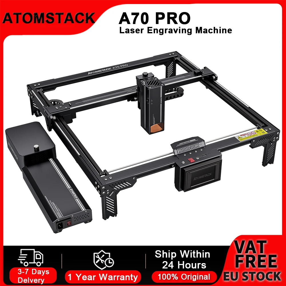 Cortadora láser Atomstack A70 Pro – Grabador 70 W con precisión 0,01 mm