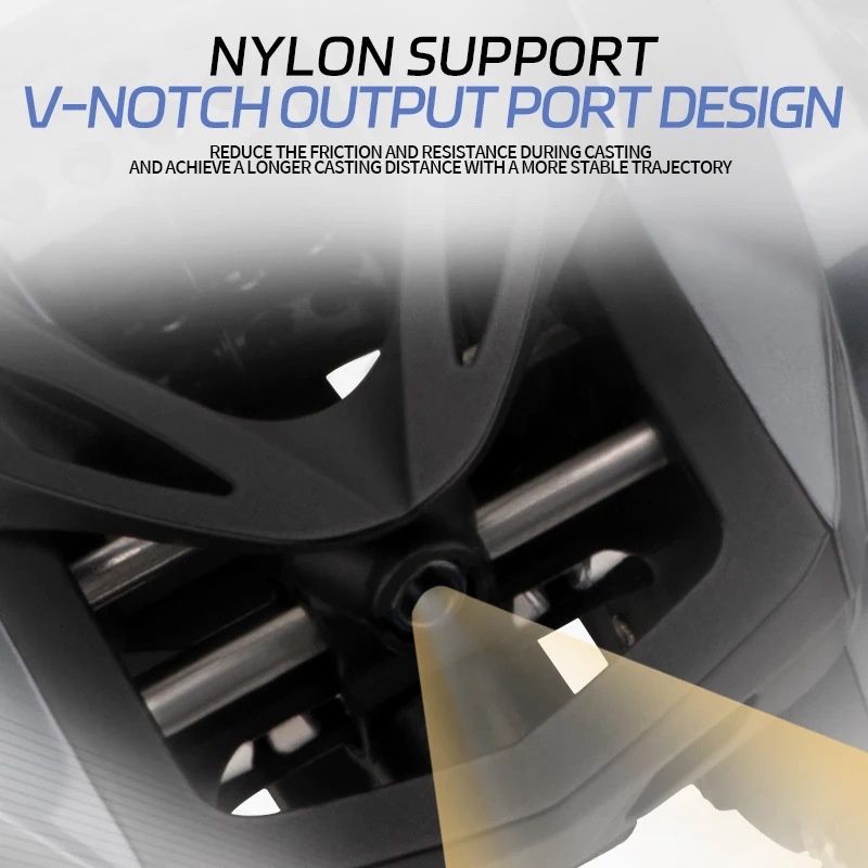 DEUKIO 2025 nuevas ruedas de pesca CC carretes de Baitcasting eléctricos de carpa 6 + 1BB 7,1: 1 relación de engranaje carretes de fundición de agua salada - imagen 4
