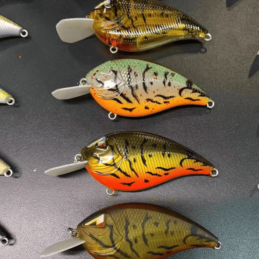 ARK Z FLAT Narrow Body Fat Man CRANK Tabla de lengua de baquelita, tres ganchos personalizados, cebo de señuelo de lanzamiento lejano