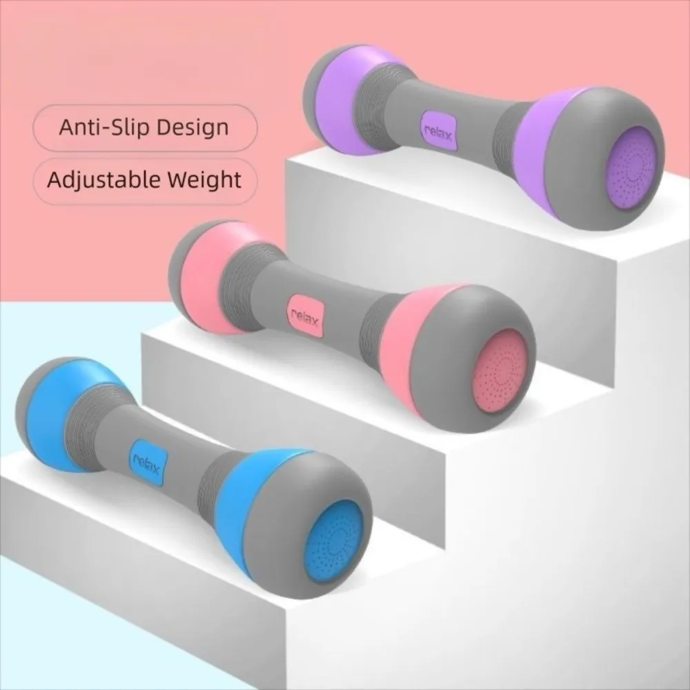 Juego de mancuernas de 4KG, mancuernas domésticas antideslizantes de peso ajustable con 1 par de guantes, mancuernas para ejercicio muscular de brazos - imagen 2