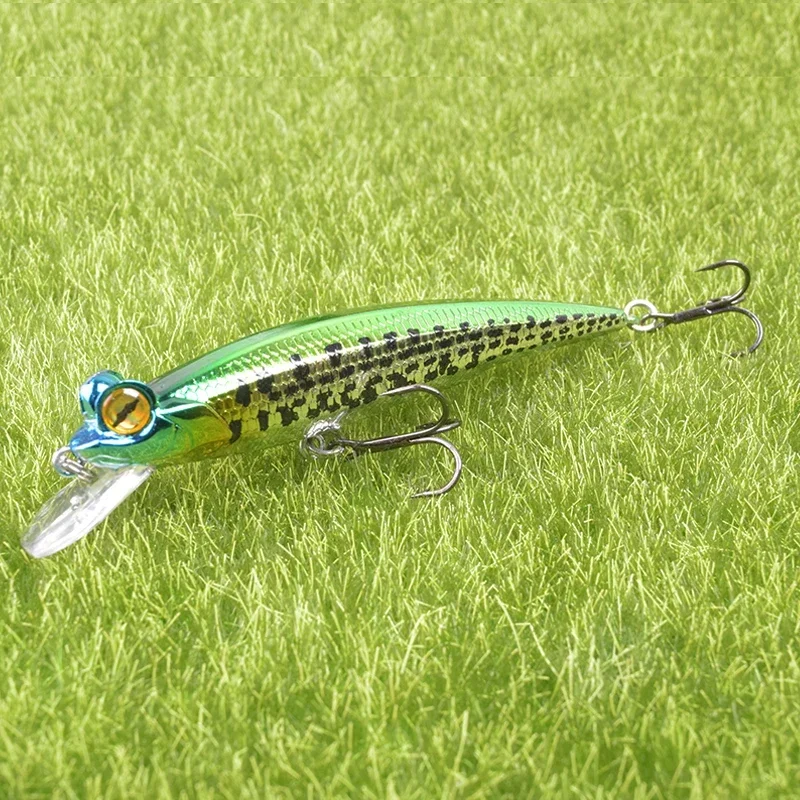 Señuelo de Pesca de pececillo láser, 10cm, 11g, cebo duro Artificial flotante, Wobblers, Crankbait, aparejos de Pesca de lubina, 1 ud. - imagen 3
