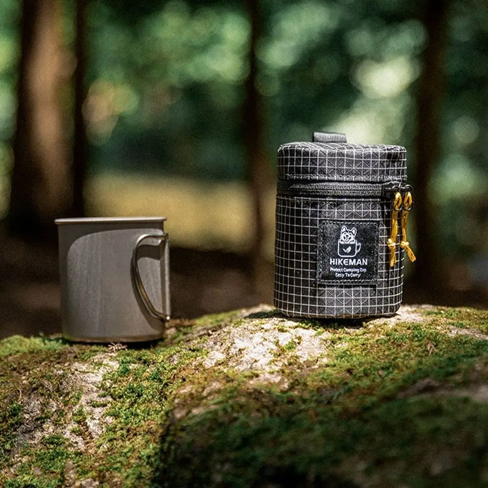 Bolsa de taza de té portátil para exteriores, juego de té cilíndrico multifuncional para exteriores, protección anticolisión gruesa, 8,5x11cm - imagen 3