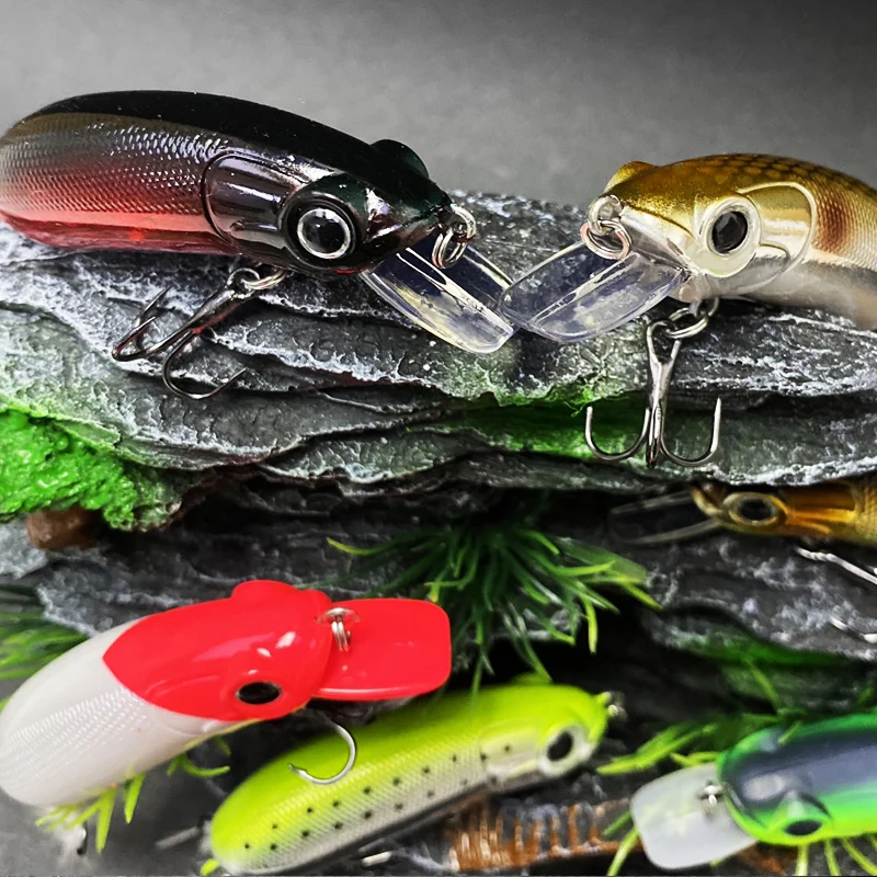 Señuelos de Pesca de pececillos que se hunden, cebo duro Artificial, Wobblers para Lucio, lápiz, swimbait, aparejos de Pesca, 55mm, 10,7g - imagen 5