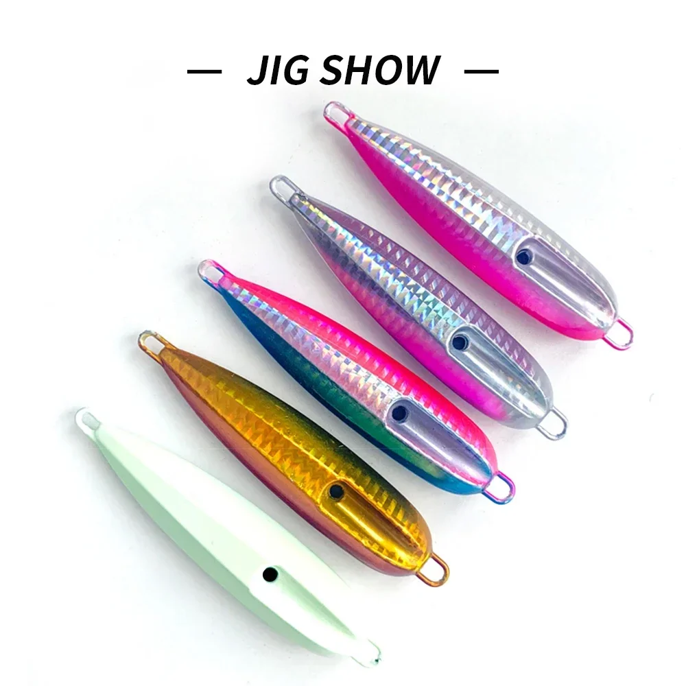 Inchiku-señuelos de pesca luminosos con plantilla lenta, falda de Metal y pulpo, anzuelo auxiliar de cebo de calamar, 100g, 120g, 150g, 200g - imagen 2