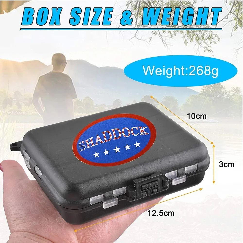 Caja de aparejos compacta y portátil para entusiastas de la pesca