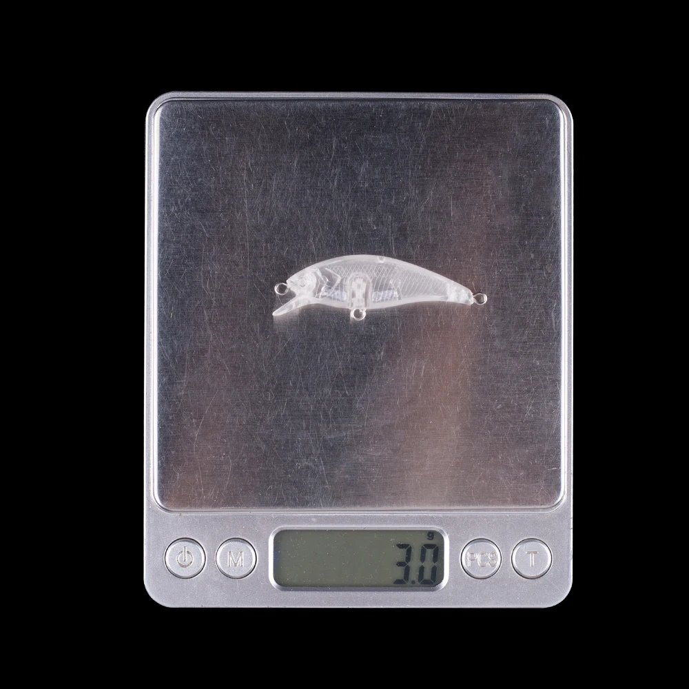 Hanlin-Minnow sin pintar, Señuelos de Pesca, aparejos de trucha y lubina, 10/20 piezas, 5CM, 3G - imagen 3