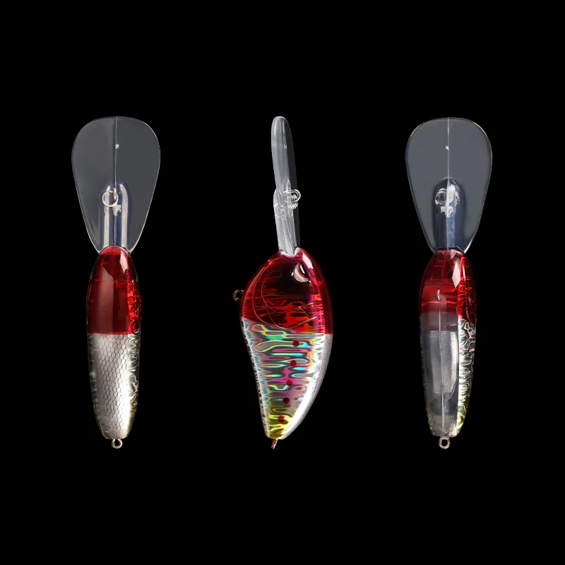 LETOYO 29g/120mm Crankbait placa de lengua larga señuelo de manivela oscilante con anzuelos triples buceo profundo 3m señuelo de pesca de lubina y trucha - imagen 5