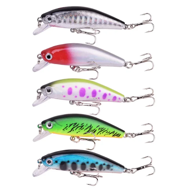 Señuelo de Pesca de pececillo hundido, 5,5 cm, 6g, Wobblers, cebo Artificial duro con láser, Crankbait, carpa, lubina rayada, aparejos de Pesca, Swimbait, 1 ud. - imagen 4
