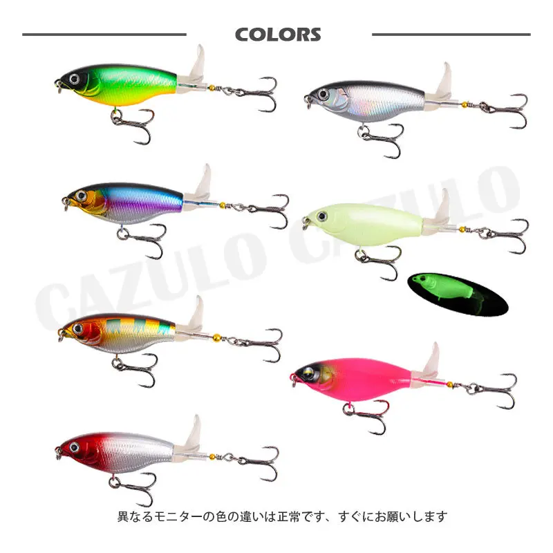 Topwater-señuelo De Pesca Whopper Plopper, 90mm, 6g, flotante, cola giratoria suave, Swimbait, Accesorios De Pesca, Señuelos De bagre, aparejos, 2022 - imagen 2
