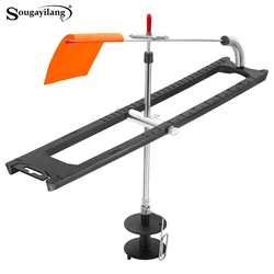 Sougayilang Tip-Up Pesca en Hielo – Gatillo Doble y Bandera Naranja