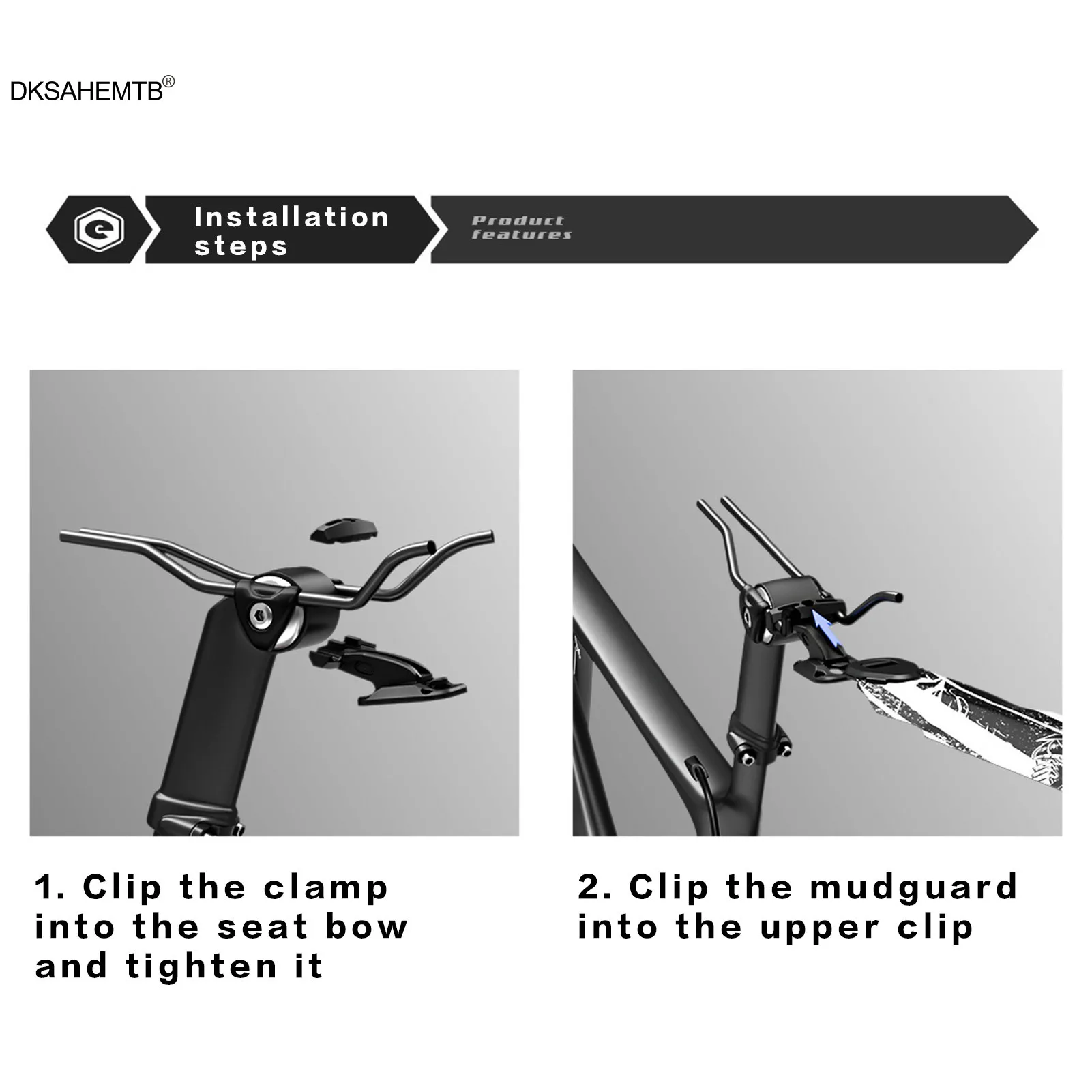 Guardabarros de bicicleta impermeable, guardabarros trasero debajo del sillín, accesorios para bicicleta de carretera y montaña - imagen 4