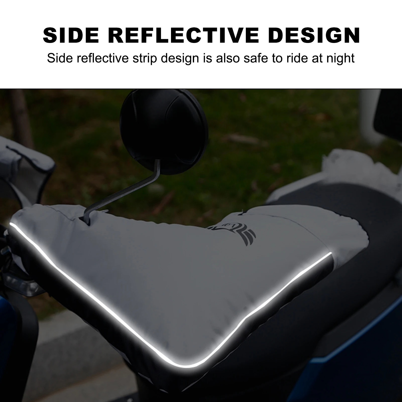 Guantes impermeables para manillar de invierno, guantes a prueba de viento para ciclismo al aire libre, accesorios para motocicleta, bicicleta eléctrica, Scooter