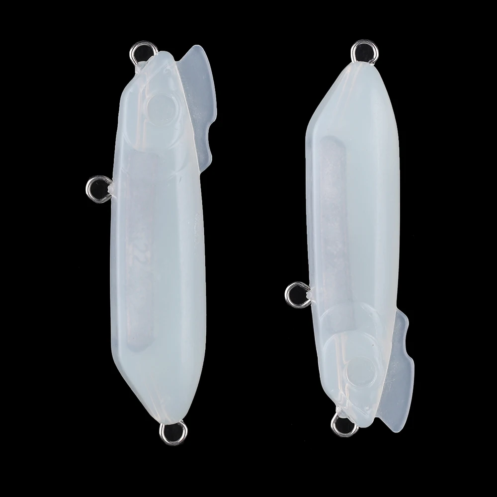 Chan'sHuang-Señuelos de Pesca artificiales, cebo en blanco sin pintar de 20 piezas, lápiz de hundimiento, cuerpo sólido - imagen 5