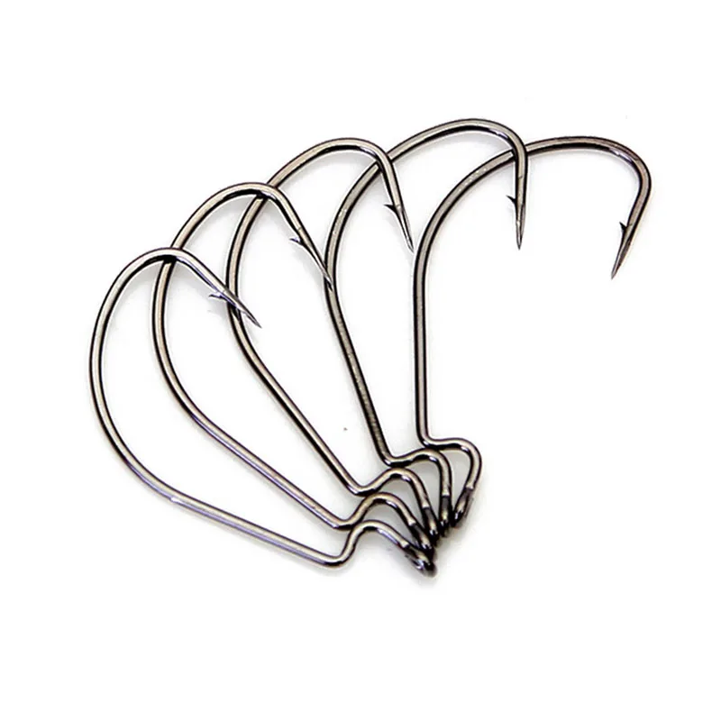 Anzuelo Offset Texas Rig EWG delgado vientre ancho lubina pargo - imagen 4