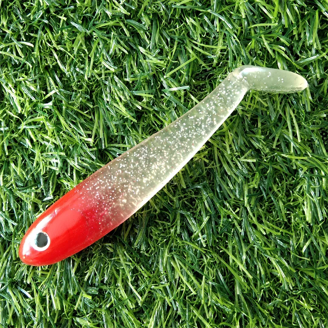 3 uds 10cm 14,8g señuelos de cola de paleta Wobbler pesca señuelo suave para lubina cebo de silicona - imagen 5