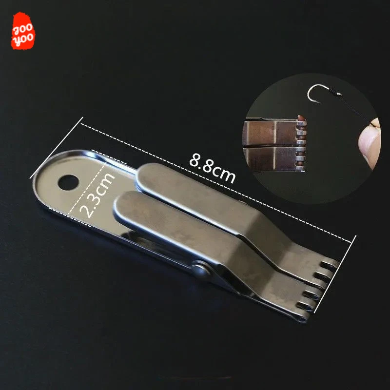 Cebo de gusano de tierra de acero inoxidable, gancho de Clip de gusano de tierra, cebo rápido, Bug vivo, suministros de pesca, accesorios de herramientas de equipo, 1PC