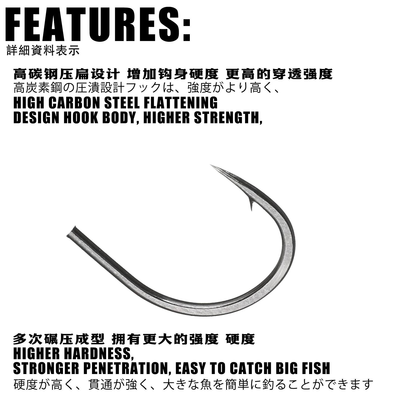 SAMOLLA-anzuelo de cabeza de Plomo fundido a presión, pesca de raíz reforzada 3 veces para evitar colgar objetos pequeños en la parte inferior, - imagen 3