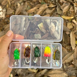 Swimbait Rana Flotante – Anzuelos dobles con lentejuelas para lubina y Pike