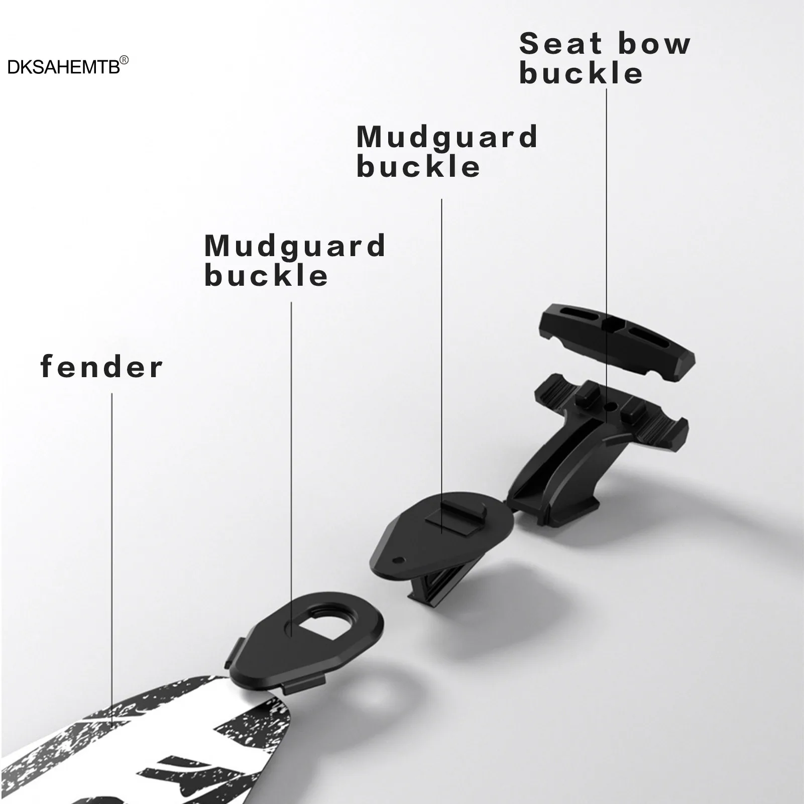 Guardabarros de bicicleta impermeable, guardabarros trasero debajo del sillín, accesorios para bicicleta de carretera y montaña - imagen 3