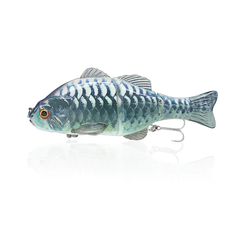 1 Uds 63g giratorio grande tres secciones Swimbait Señuelos de Pesca cuerpo duro hundimiento lento articulado lubina Pike señuelos aparejos de cebo de pesca - imagen 5
