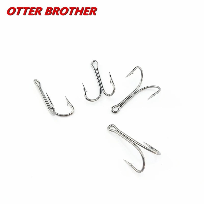 20 unids/caja anzuelo doble de pesca uso duradero atado de moscas de acero al carbono anzuelos de pesca largos y altos para señuelo suave Jig Bass señuelo Accesorios - imagen 4