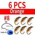 6pcs A UV orange 8