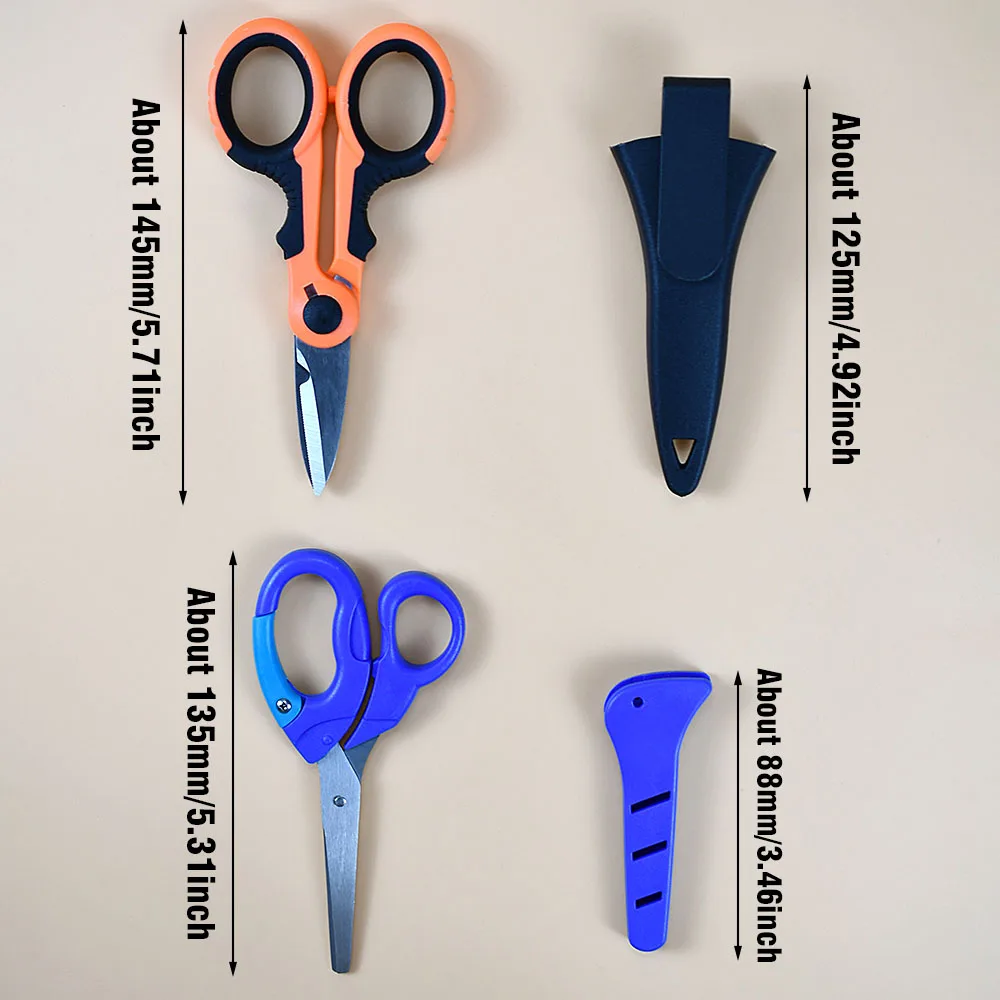 Accesorios de tijera de pesca de acero inoxidable, tijeras portátiles para electricista, corte de apilador, línea trenzada de PE, señuelo, herramientas de pesca de carpa, 1 Uds. - imagen 3