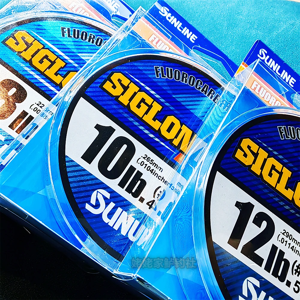 Línea de fluorocarbono SUNLINE, sedal de pesca resistente al desgaste, 50 metros, Sanglai Siglon FC Xigelong - imagen 2