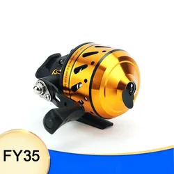 FY35 Carrete de pesca con tirachinas - Intercambiable izq/der, compacto