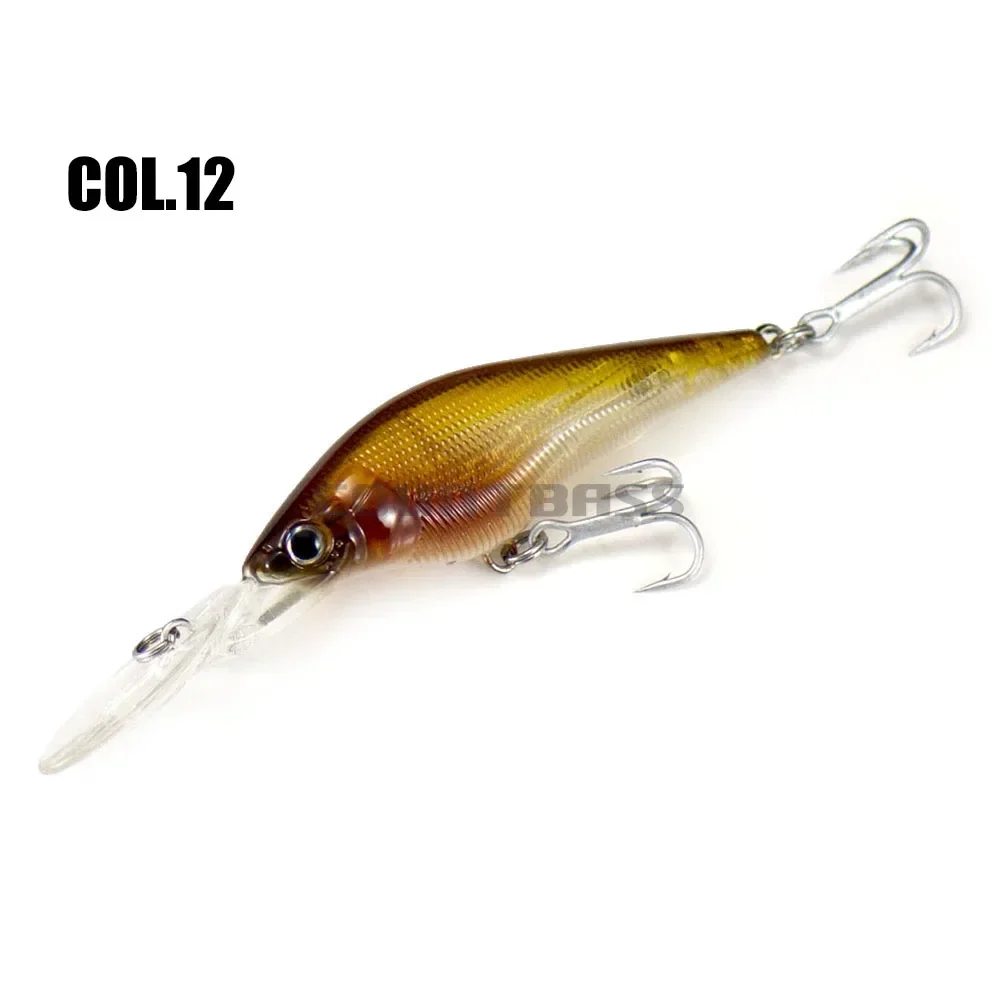 Countbass Shad Crank 60mm 7g Hardbait Señuelos de pesca Wobbler flotantes de pescador de agua dulce