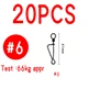20pcs Size 6