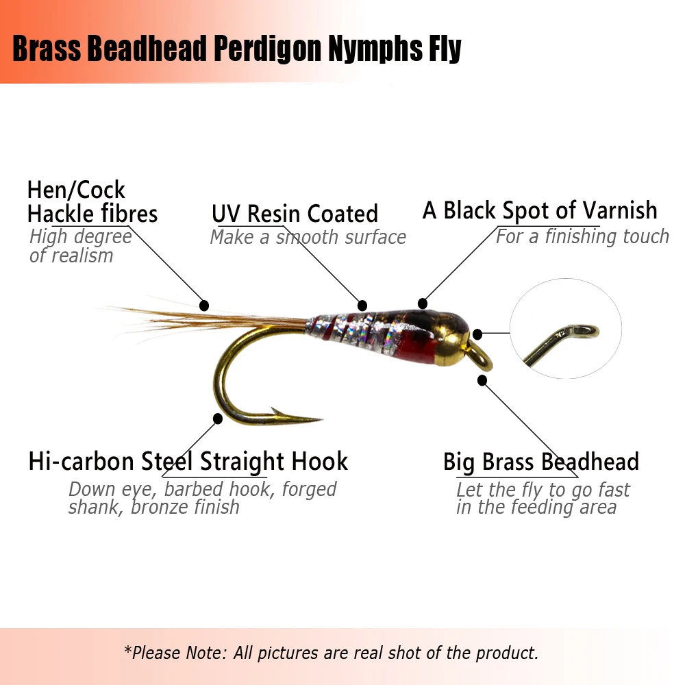 Wifreo-SEÑUELOS DE latón para pesca en Río, cebo de hundimiento rápido, 6 piezas, #12 - imagen 3