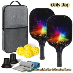 Bolsa portátil para raqueta de Pickle, mochila profesional para Paddle de Pickleball, organizador de raqueta de Color sólido de gran capacidad, deportes