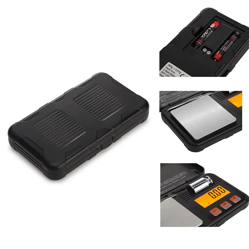 Escala digital mini 200g/0,01g 50g/0.001G balanza electrónica de bolsillo de alta precisión para pesaje de alimentos - imagen 3