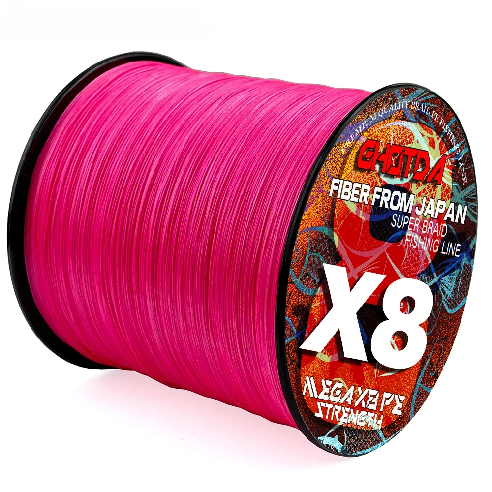 Sedal de pesca multifilamento de 8 hebras, cable de mar trenzado X8, señuelo giratorio para lubina, 300m/500m, 18lb-78lb - imagen 5