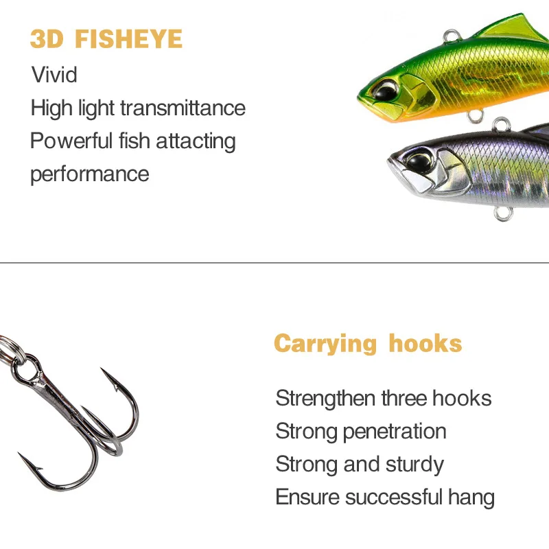 Señuelo duro para Pesca de carpa, cebo flotante de 5,3g y 45mm, aparejo de manivela, Minnow, VIB, novedad - imagen 4