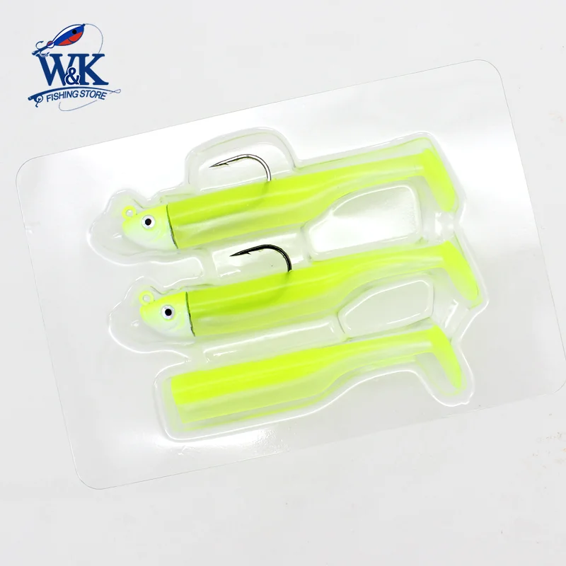 Señuelos de pesca JIG Head Rock de 5 g con cebo suave de 6 cm, señuelo de pesca de isla de lubina para perca, Lucio, Swimbait, sábalo y arenero con - imagen 4