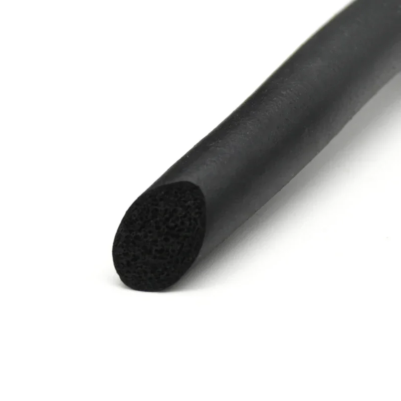2/5M EPDM O Type Round Sealing Strip 3/4/5/6/7/8/9/10/12/14/16/18/20mm Sound Proofing Dustproof Foamed Rubber Seal Strip - imagen 5