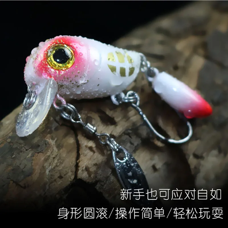 Señuelo de Pesca duro de trucha, cebo Artificial duro profesional de calidad, Wobbler, Crankbait flotante de 30mm y 2g - imagen 3