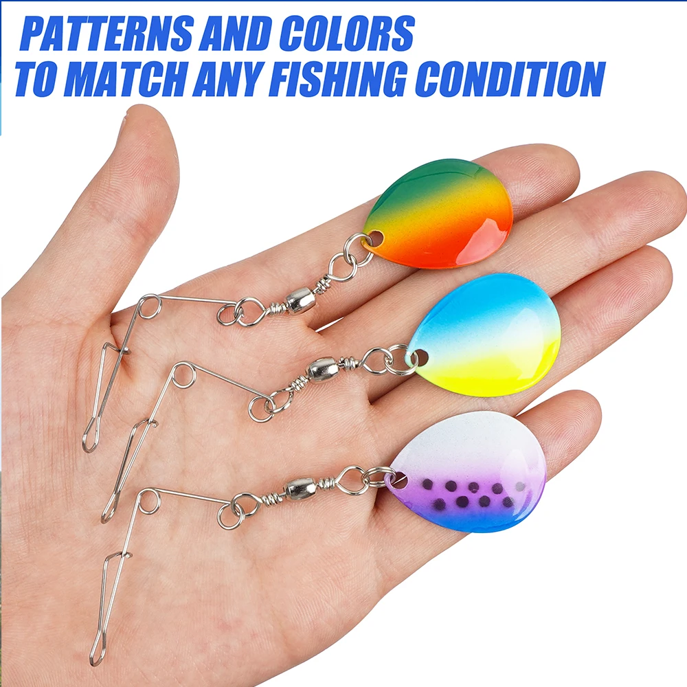 Spinnerbait-SEÑUELOS giratorios para pesca, accesorios para trucha, salmón, lubina, 6 piezas - imagen 4
