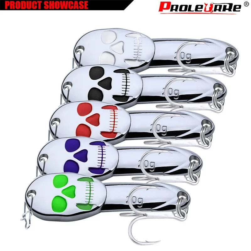 Señuelo de pesca Vib con cuchara de diablo de Metal, rotador de 20g, Wobblers, cebo duro Artificial con anzuelos para aparejos de pesca de Lucio, 1 ud. - imagen 3