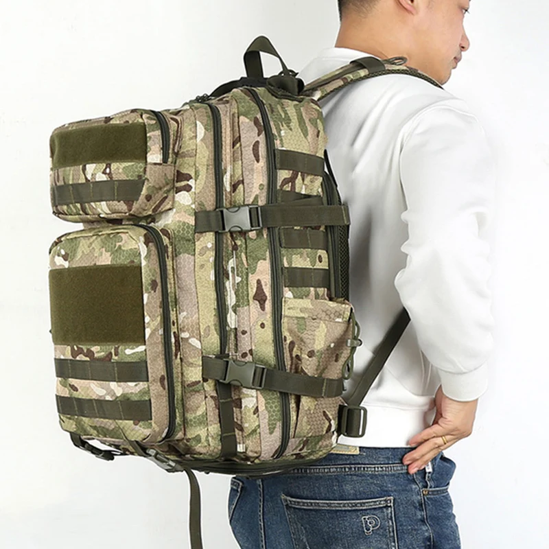 Mochila táctica de escalada con zapatos, mochila de equipaje de viaje, bolsa de ciclismo para senderismo al aire libre, bolsa de almacenamiento para deportes, caza y pesca - imagen 3